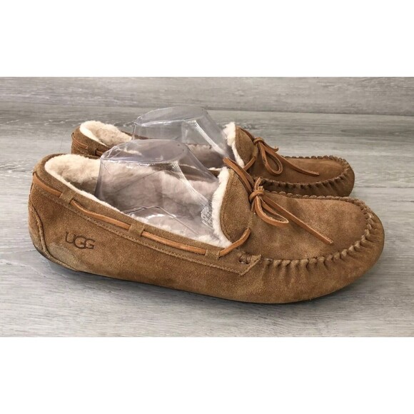 UGG Other - UGG Olsen 1003390 Men's US 13 Brown Suede Leather Round Toe Lace-Up Boat Shoes